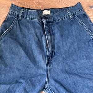 High-Rise Classic Blue Denim Jeans